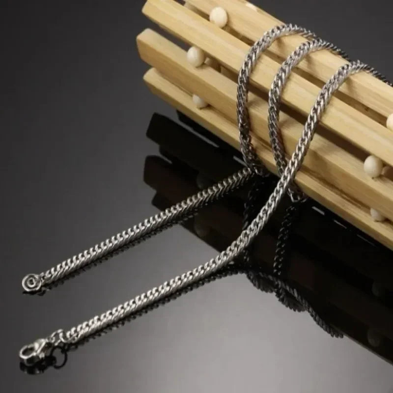 Stainless Steel Cuban Chain Necklace