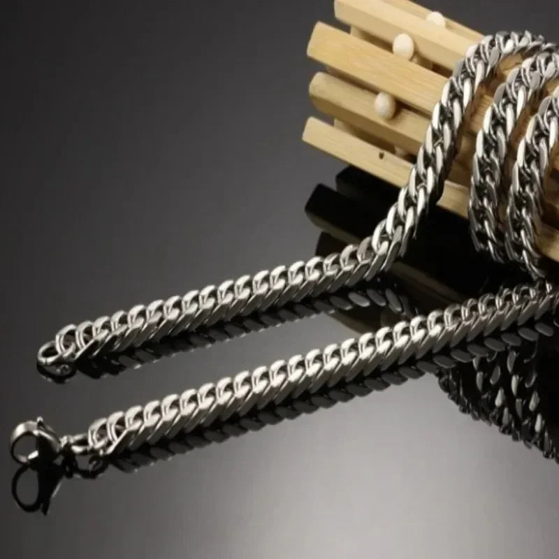 Stainless Steel Cuban Chain Necklace